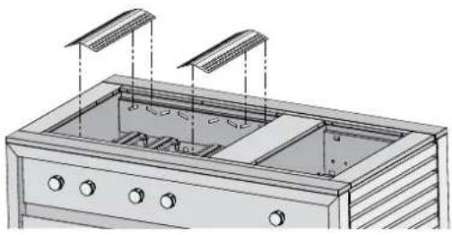 ELECTROLUX E:Volution EQBM120LAS - Assembling the barbecue (cont.) - 1