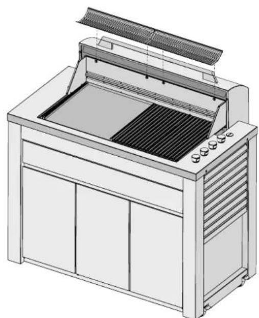 ELECTROLUX En:V barbecue EQBM100AS - ASSEMBLING THE BARBECUE - 4