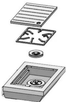 ELECTROLUX En:V barbecue EQBM100AS - MOUNTING OPTIONAL SIDE BURNER - 3