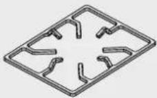 ELECTROLUX En:V barbecue EQBM100AS - Contents of your optional side burner pack: - 2