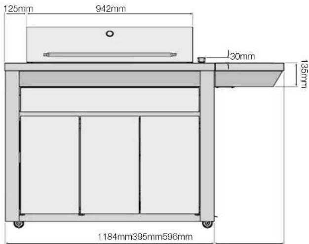 125mm 942mm 30mm 135mm 1184mm395mm596mm