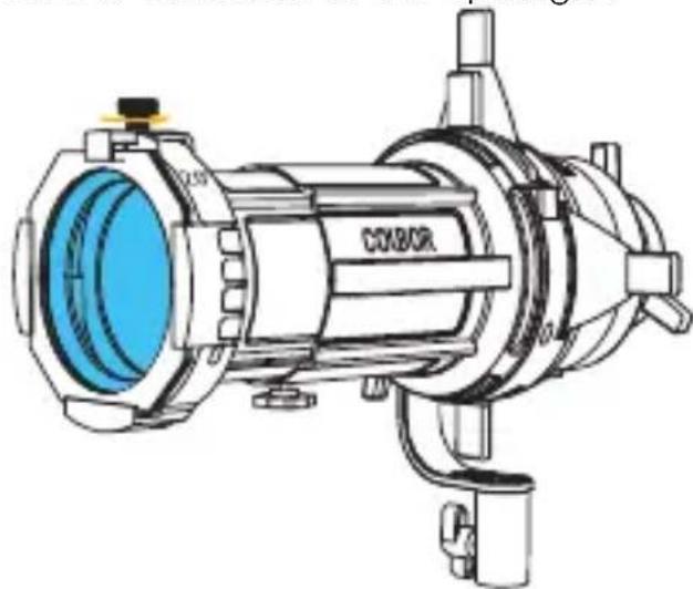 COLBOR SL20-B - Attaching the Colored Gel Filter - 1