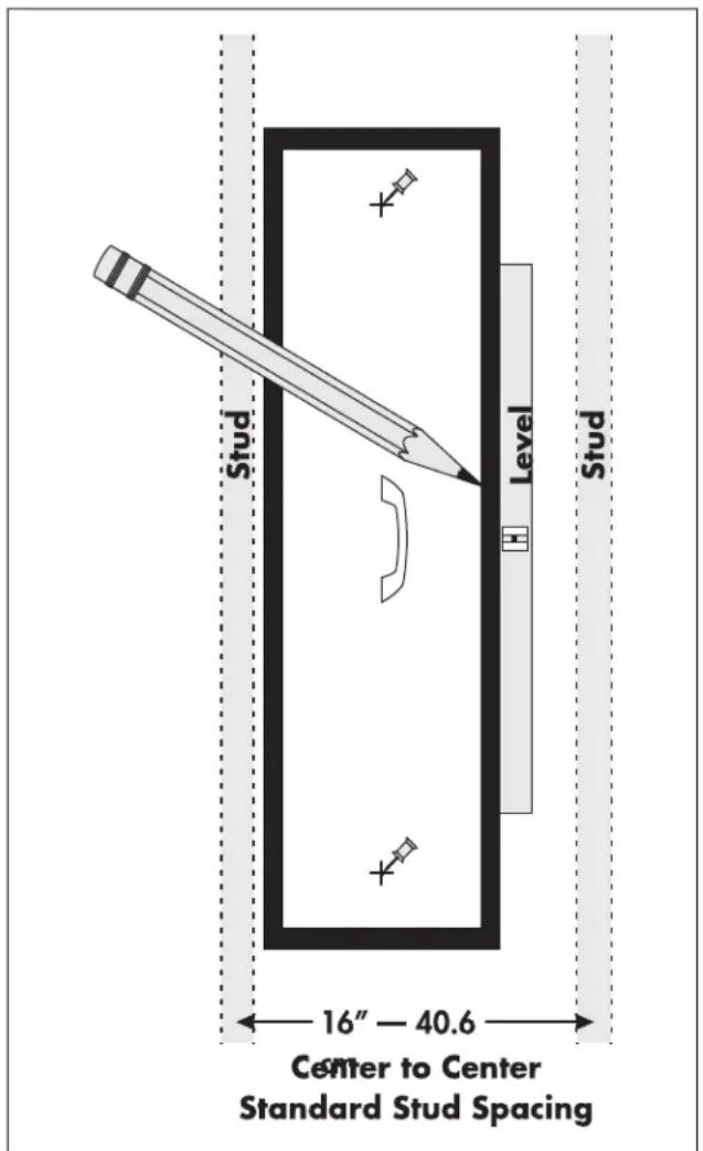 Stud Level Stud 16" - 40.6 Center to Center Standard Stud Spacing
