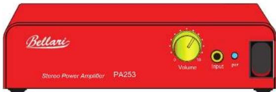Bellani Stereo Power Amplifier PA253 Volume Input power