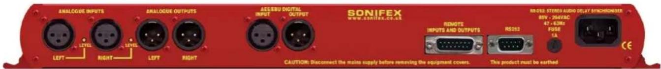 Sonifex Redbox RB-AEC - Rear Panel Connections and Operation - 1