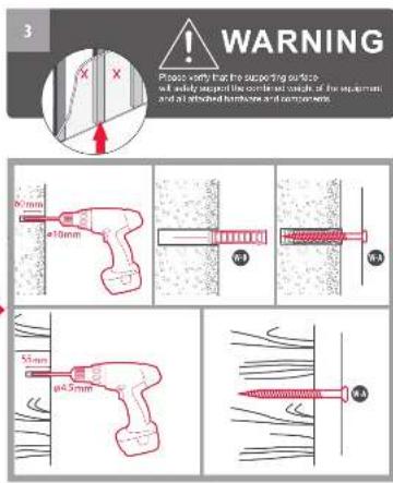 WARNING Please verify that the outstanding surface will easily beaped the corner and cut off the septum, and all attached handbags and components.