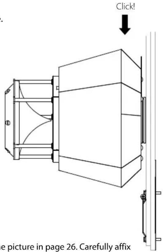 Click! e picture in page 26. Carefully affix