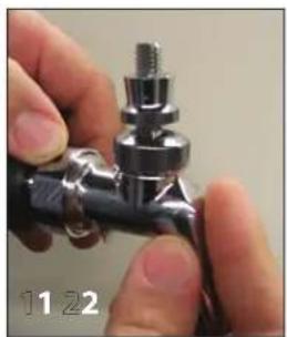 Perlick 69526-2L - Attaching Faucets to Lucky or Panther Towers - 1