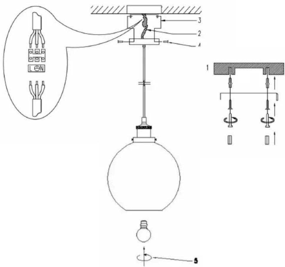 V-TAC VT-72501 - INSTALLION INSTRUCTIONS - 1
