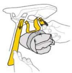 Topeak BURRITO PACK - MOUNT TO SADDLE RAILS - 1