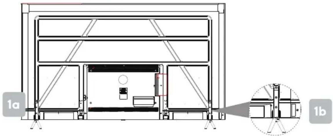 Kogan KAQL85W94QA - Stand assembly - 1