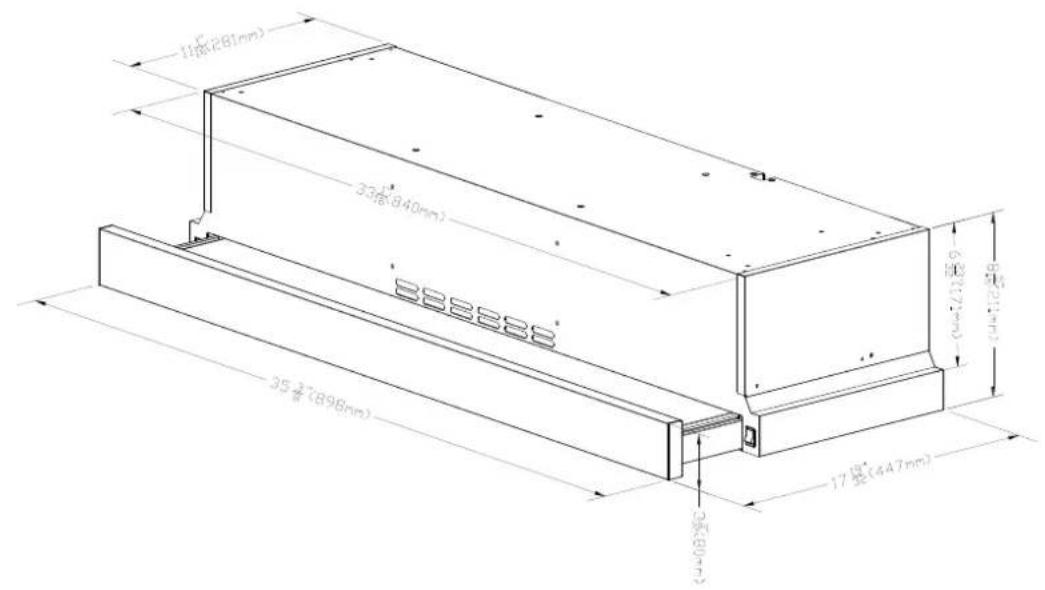 1/25 (281mm) 3.5(8.40mm) 35 ½ (8.98mm) 17 ½ (447mm)