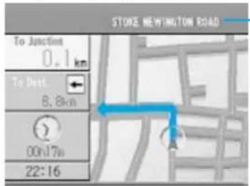 STOKE NEWINGTON ROAD To Junction 0,1 km To Dest. 8,8km 00:17m 22:16