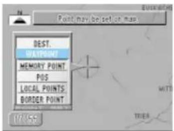 N Point may be set or map: DEST. MOUNT MEMORY POINT POS LOCAL POINTS BORDER POINT 17/55 MITS TIER