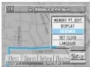 MEMORY PT EDIT DISPLAY SET CLOCK LANGUAGE Direct Search InfoMap Format Save