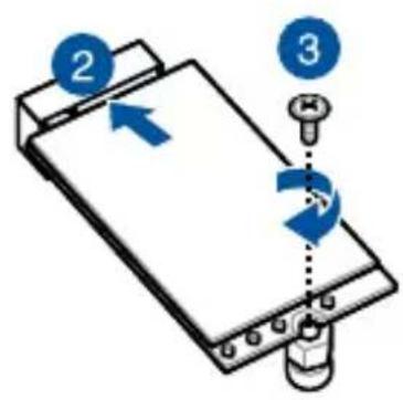 Diagram showing a device with labeled components and directional arrows, including numbered callouts 2 and 3.