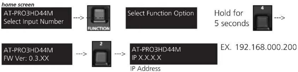 Atlona AT-PRO3HD44M - TCP/IP WebGUI - 2