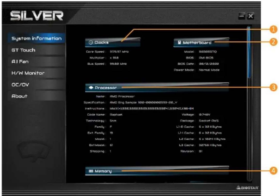 BIOSTAR B860M-SILVER - 系统信息(System information) - 1