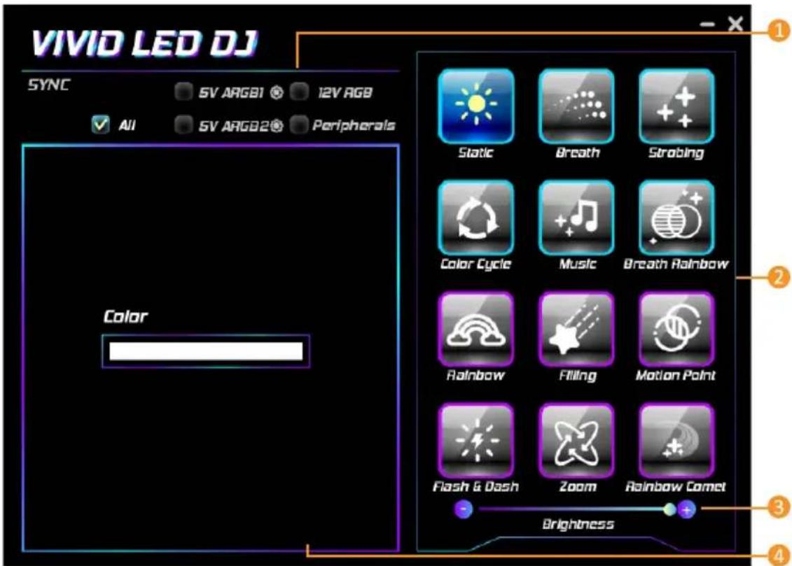 BIOSTAR B860M-SILVER - 炫彩灯控(Vivid Led DJ) - 1