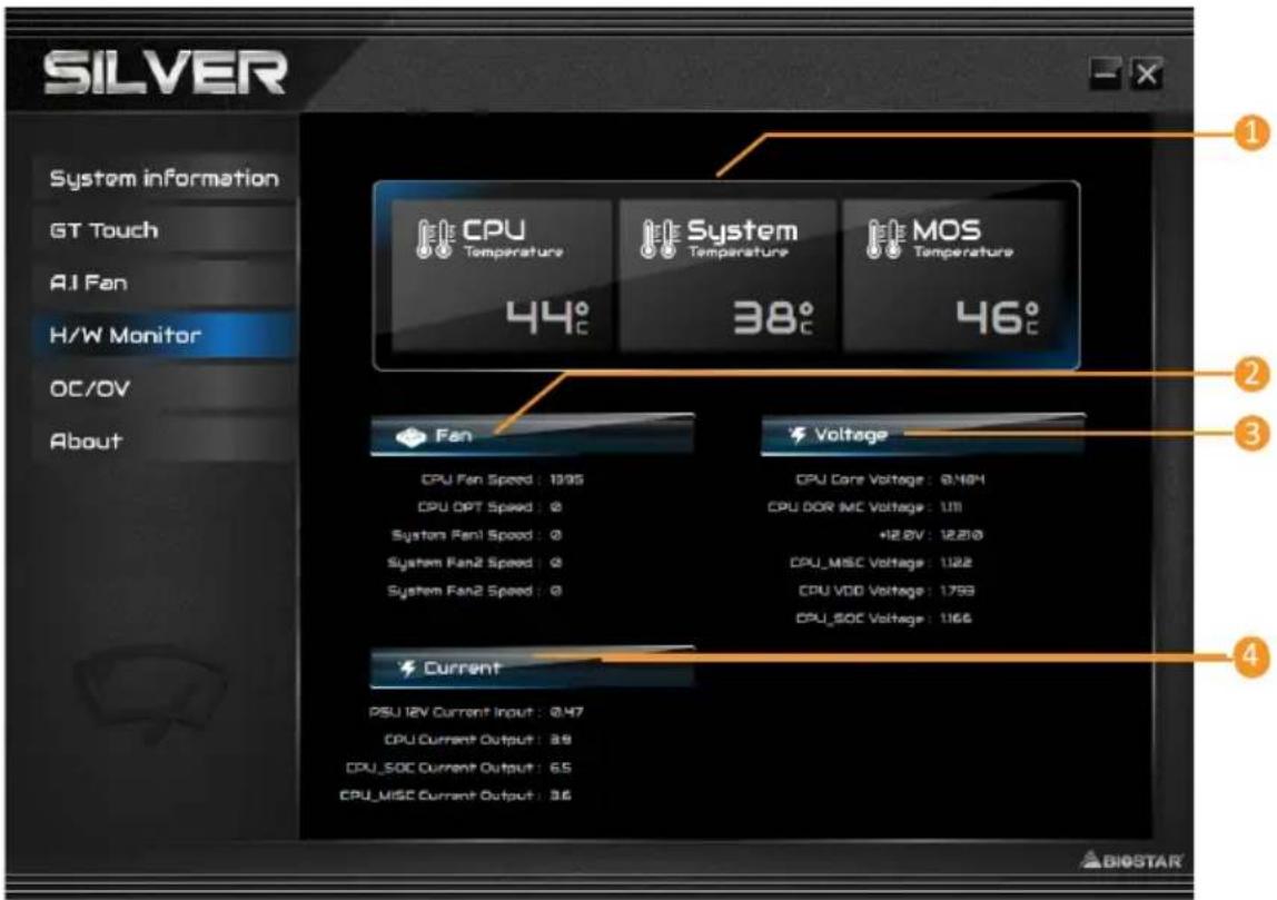 BIOSTAR B860M-SILVER - 硬件监测 (H/W Monitor) - 1
