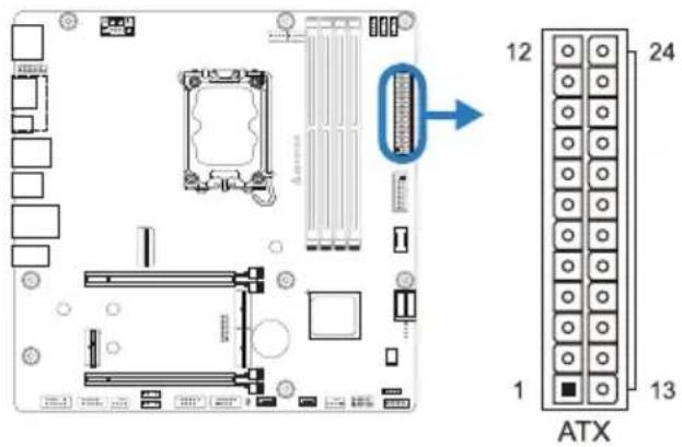 BIOSTAR B860M-SILVER - ATX: ATX电源接口 - 1