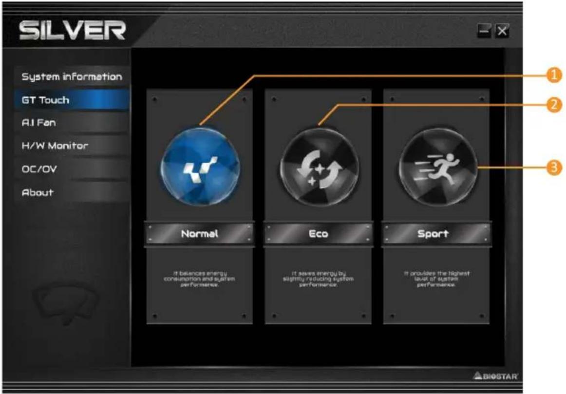 BIOSTAR B860M-SILVER - 能效控制(GT Touch) - 1