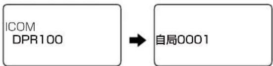 ICOM IC-DPR100 PLUS - 【自局番号表示例】 - 1