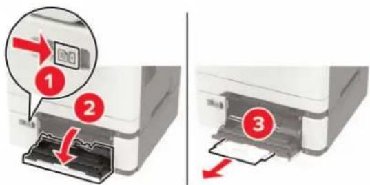 LEXMARK CX421 - Legge papir i flerbruksmateren - 1