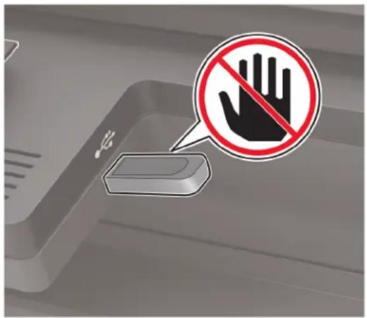 LEXMARK CX421 - Skrive ut fra en flash-stasjon - 2