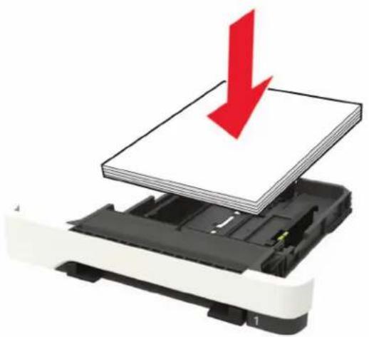 LEXMARK CX421 - Legg papiret riktig i - 2