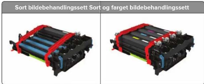 Sort bildebehandlingssett Sort og farget bildebehandlingssett