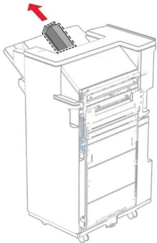 LEXMARK CX833 - Bytte ut toppskuffutvidelsen for heftebehandleren - 1