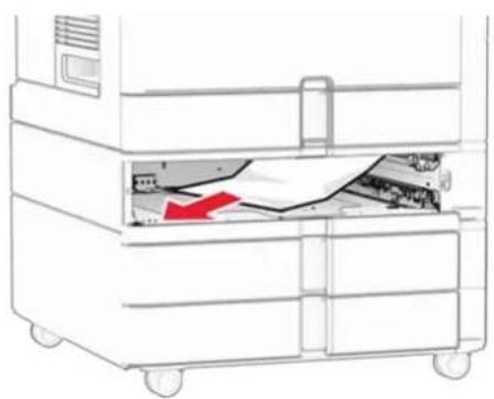 LEXMARK CX833 - Papirstopp i standardskuffen - 3