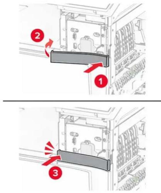 LEXMARK CX833 - Installere kortleseren - 4