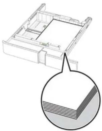 LEXMARK CX833 - Legg papiret riktig i - 1