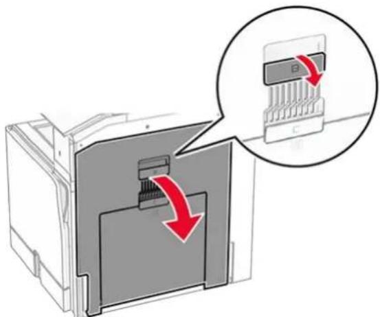 LEXMARK CX833 - Installere tastaturhyllen - 2