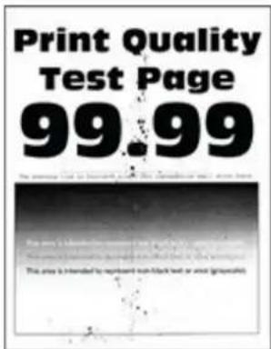LEXMARK CX833 - Flekkete utskrift og prikker - 1
