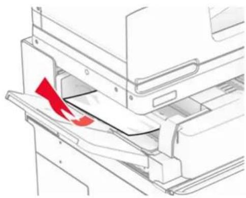 LEXMARK CX833 - Papirstopp i papirtransporten med brettefunksjon - 1