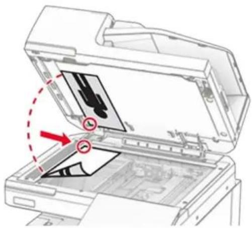 LEXMARK CX833 - Automatisk dokumentmater (ADF) Skannerens glassplate - 2