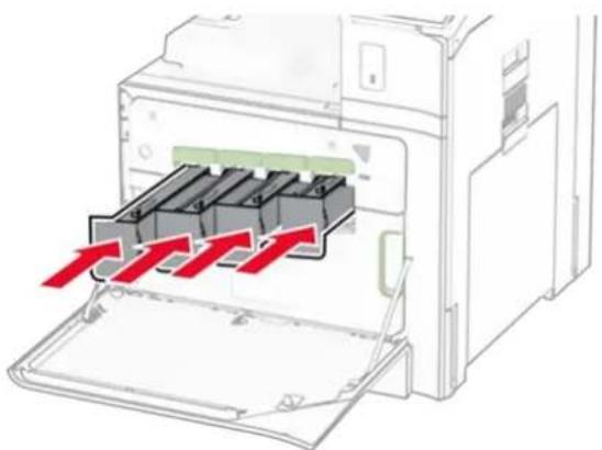 LEXMARK CX833 - Rengjøre skrivehodelinsene - 3