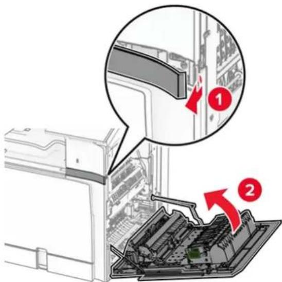 LEXMARK CX833 - Installere tastaturhyllen - 3