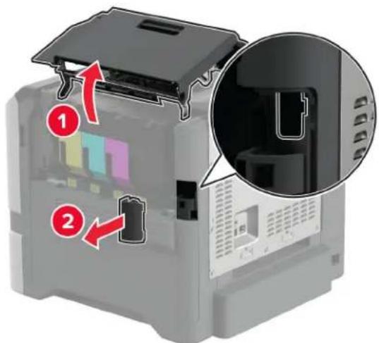 LEXMARK CS730 - Installere MarkNet N8450 trådløs utskriftsserver - 1