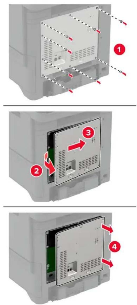 LEXMARK CS730 - Installere en harddisk på skriveren - 2