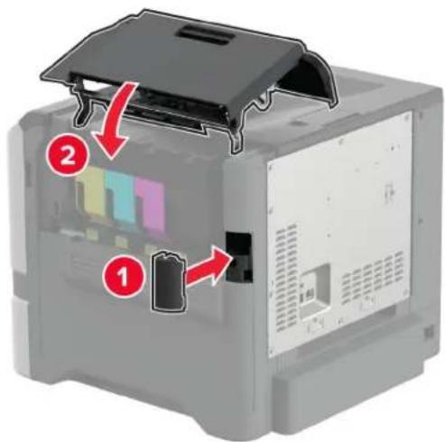 LEXMARK CS730 - Installere MarkNet N8450 trådløs utskriftsserver - 3
