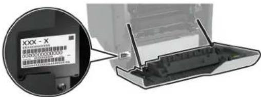 LEXMARK CS730 - Finne skriverens serienummer - 1