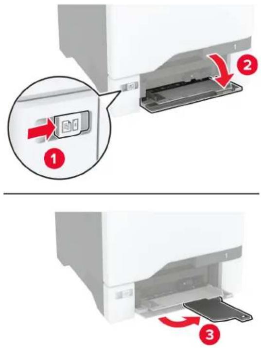 LEXMARK CS730 - Legge papir i flerbruksmateren - 1