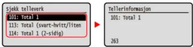 CANON i-SENSYS LBP243dw II - Sjekke antall utskrevne sider. - 1