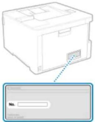 CANON i-SENSYS LBP243dw II - Slik finner du serienummeret - 4