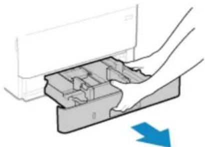 CANON i-SENSYS LBP243dw II - Trekk ut papirskuffen. - 1