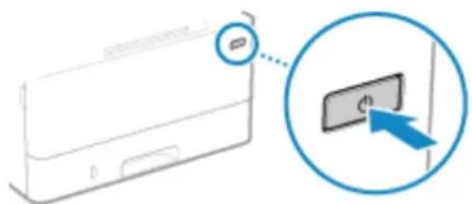 CANON i-SENSYS LBP243dw II - Starte maskinen på ved bruk av strømbryteren - 1